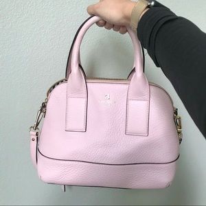 Kate Spade Pink Satchel Purse w/ Adjustable Strap